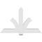 Ekena Millwork Redmond Architectural Grade PVC Gable Bracket, 60"W x 37 1/2"H x 4"D x 6"F, 15/12 Pitch GBP060X38X0406RED00 - alternate 3